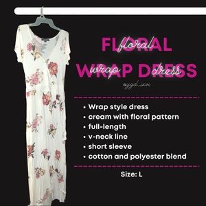 Boho Floral Wrap Dress
